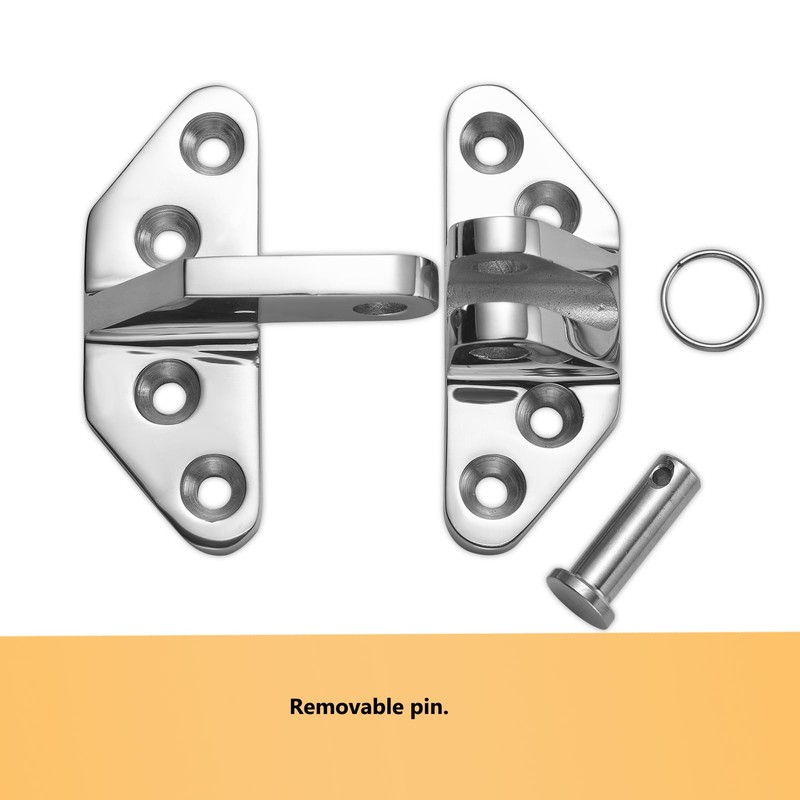 DIALESHU Heavy Duty Long Reach Hinge, Marine Boat Hatch Hinges