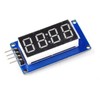 CANADUINO® 3 x LED 7-Segment Display, 4 Digits, Serial Interface,