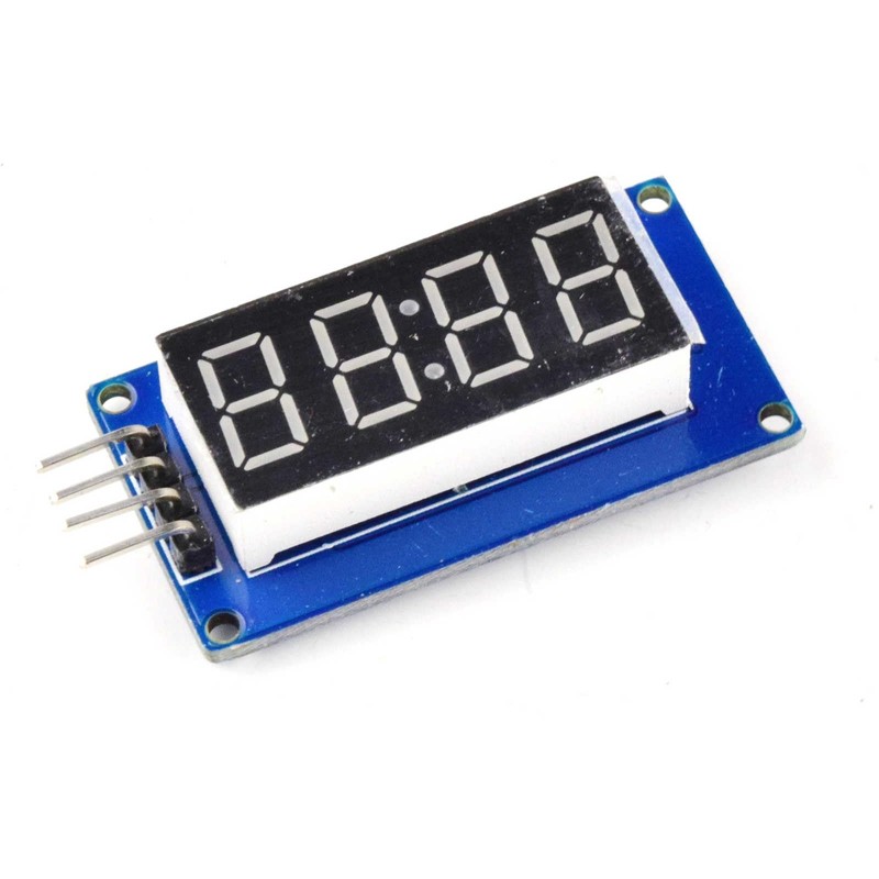 CANADUINO® 3 x LED 7-Segment Display, 4 Digits, Serial Interface,