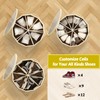 Farafox Round Shoe Organizer - Closet Shoe Basket for Entryway