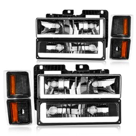 DimFlux LED DRL Headlight Assembly for 1994-1998 Chevy Silverado 1500