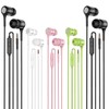LWZCAM LWZCAM Earbuds Earphones with Microphone, 5 Pack Wired Heavy