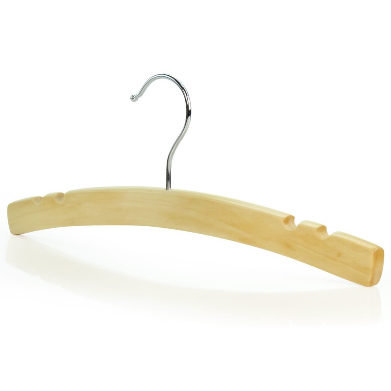Hangerworld 10 Childrens 30cm Wooden Crescent Shaped Coat Clothes Hangers