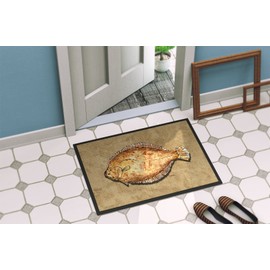 Caroline's Treasures 8821JMAT Flounder Indoor or Outdoor Mat 24x36, 24H X 36W, Multicolor