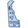 Delaware Small State Magnet by Classic Magnets, 1.5" x 3.2",