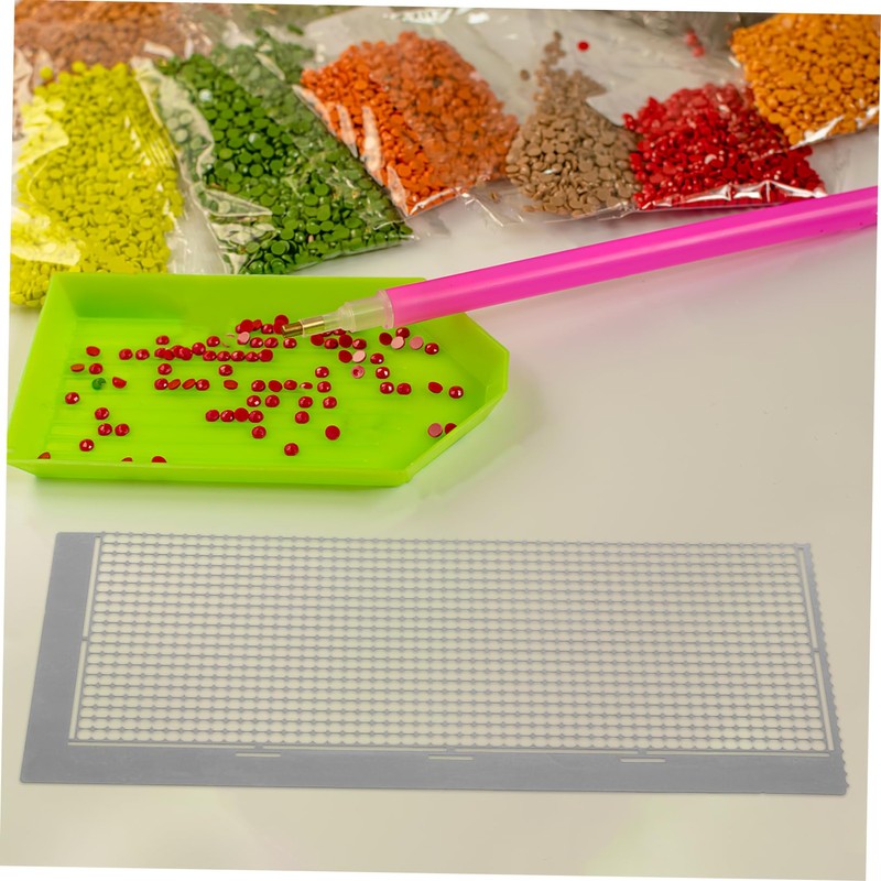 DOITOOL 1020hole Stainless Steel DIY Rhinestone Painting Ruler Anti-Stick Precision