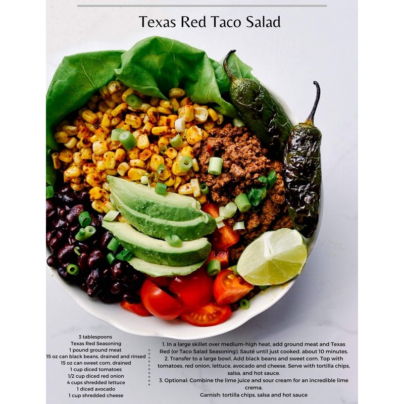Texas Red- Two 4.8 oz. Jars - Use in chili,