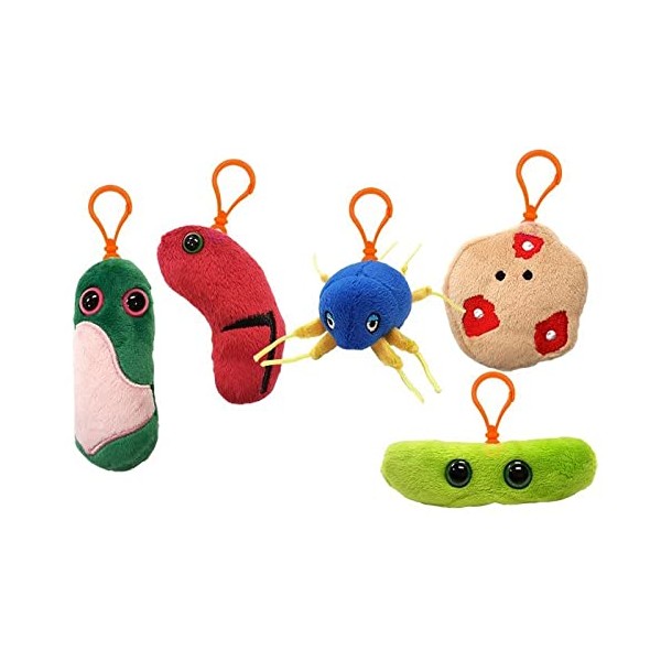 GIANTmicrobes Ancient Plagues 5-Pack - Learn About Plagues and Pandemics from Biblical Times with This Set of 5 Plush Microbes, Fun Educational Gift for Friends, Students, Teachers, and History Fans