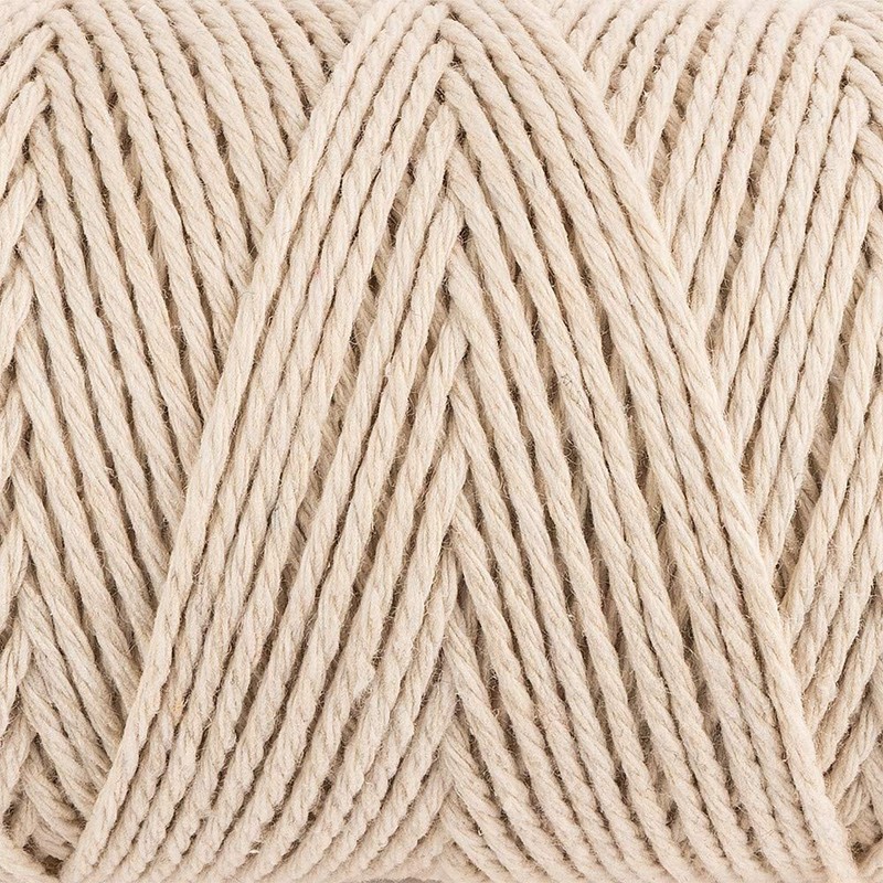 Ideen mit Herz Macrame Yarn on a Roll, Natural White