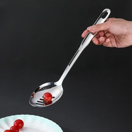 IMEEA Slotted Spoon 12.8inch/32.5cm SUS304 Stainless Steel Cooking Slotted Spoon Kitchen Serving Spoon