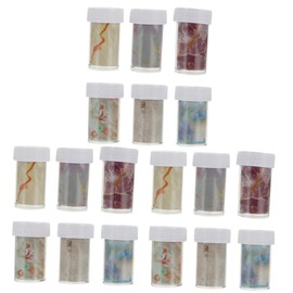Healeved 18pcs Marble Pattern Nail Art Transfer Stickers Decorative Manicure Supplies for Unique Nail Designs Various Styles for Home