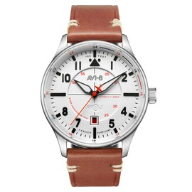 AVI-8 Mens 43mm Hawker Hurricane Kent Automatic Newton Pilot Watch with Leather Strap AV-4094-01
