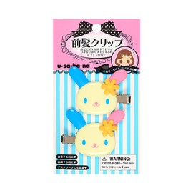 Sanrio 662038 Bangs Clip, Usahana, ABS Resin, Right and Left Facing Set, Makeup, Facial Cleansing, Desk Work, Ages 3 and Up