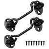 AUSYIWI Hook and Eye Latch 2 Pack 6inch Hook Locks