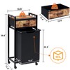 Timberer Laundry Hamper, Laundry Sorter, Rolling Laundry Basket with Drawer,