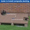 Muzata 1200PCS Hidden Deck Fasteners Composite Universal Polypropylene Fasteners for