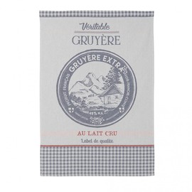 Coucke Gruyere Cheese Jacquard Cotton Towel 20 by 30 Inches, Blue, 100% Cotton
