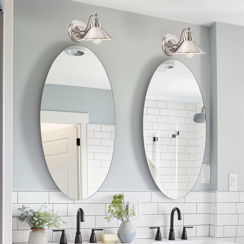 Kira Home Welton 11" Modern Farmhouse Vanity Light with Funnel