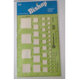 Bishop Vintage Bishop Professional Square Template No 3310 NEW