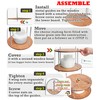 Wooden Cheese Press for Cheese Making Supplies Diameter 11 in