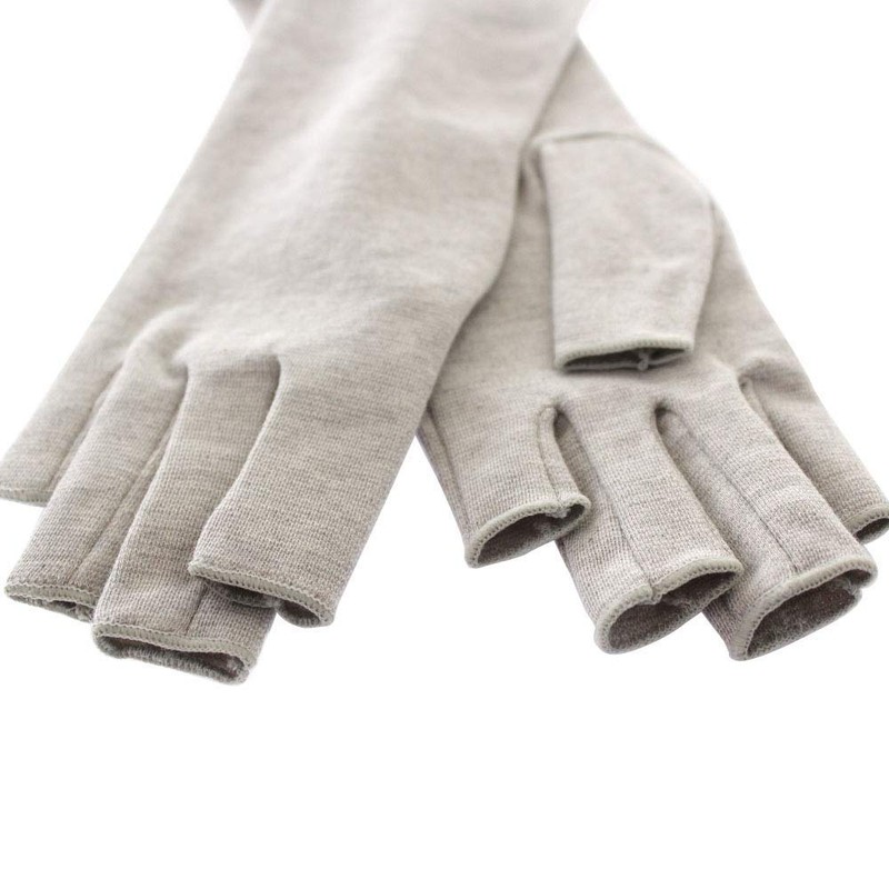 Organic Cotton UV Gloves, Fingerless, Long Type, Mother's Day, Gift,