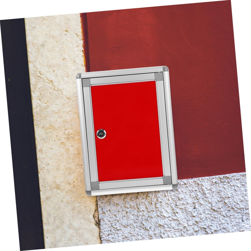 STOBOK Wall Letter Box with Lock Suggestion Box Postbox for