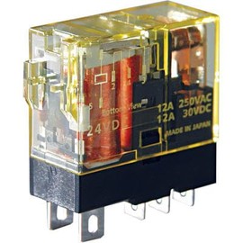 Idec RJ1S-C-A120, Relay, E-Mech, SPDT, Ctrl-V 120AC, 12A, 250VAC, Socket Mount, Blade, RJ Series