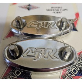 Diamond Powersports Honda CBR F4i 929RR 954RR 1000RR 600RR Polished Mirror Block Offs Plates Caps