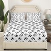 Soccer Kids Sheet King Size,Ball Sports Games Competition Bedding Set,Girls
