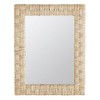 47th & Main Boho Rectangular Woven Hanging Mirror for Wall