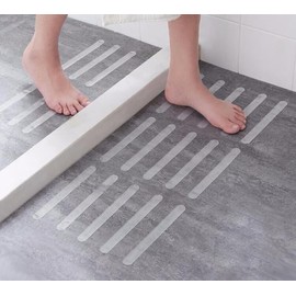 Garerip 24-Pack Clear Anti Slip Tape, 0.8 inch x 15 inch, Transparent Grip Tape Non-Slip Adhesive Tape Indoor/Outdoor Stair,Tubs, Boats