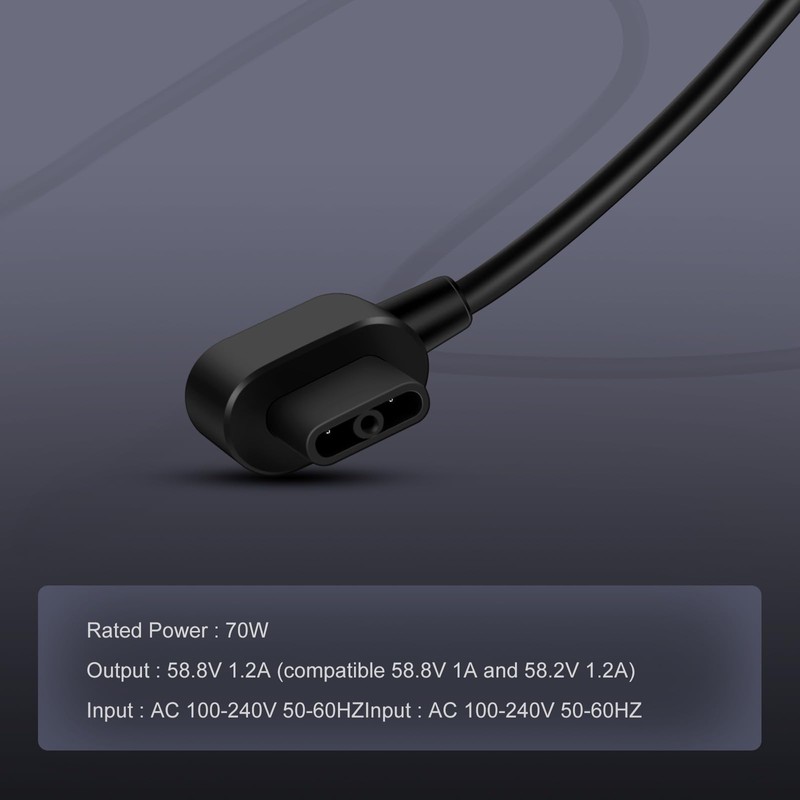 58.8V 1.2A Charger Replacement for Ninebot S-Plus/S Plus/Mini Plus/Mini-Plus