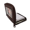 ag wallets Mens Zip Around Leather Wallet with Inserts (Brown)