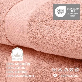 LEBENGOOD Hand Towel Set, 8 Hand Towels 50 x 90 cm Made of Cotton, 100% Oeko-Tex®, Hand Towel, Guest Towels, Bath Towels, Bath Towels, Bath Towels, Bath Towels, Bath Towels, Bath Towels,
