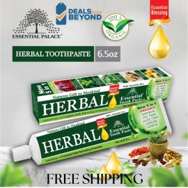 Essential Palace 3 pack Herbal Toothpaste Essential Palace 5 in 1, Fluoride Free Vegetable Base