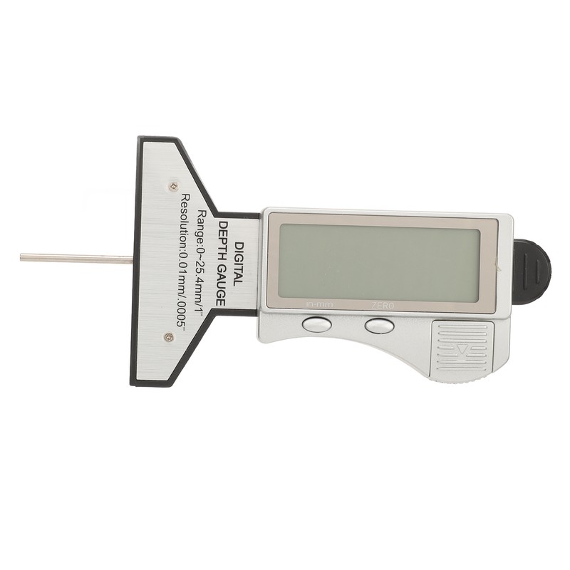 Digital Tire Depth Gauge Accurate Zeroable Car Tyre Meter Measurer