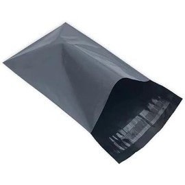 AMD Nexus Grey Flexible Lightweight Tear Proof Postal Mailing Bags (9 X 12, Pack of 50) with Self-Seal Closure
