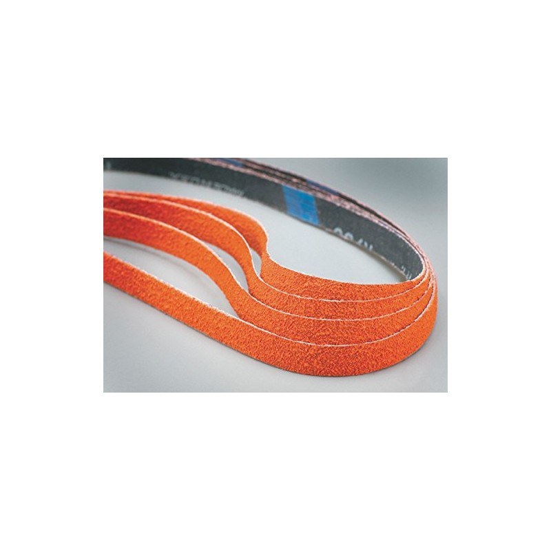 Norton Sanding Belt, 18" Length, 1/2" Width, Ceramic, 40 Grit,