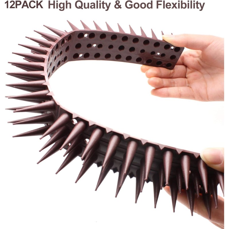 Defender Spikes for Bird, Cat, Pigeon and Small Animals 12pack-