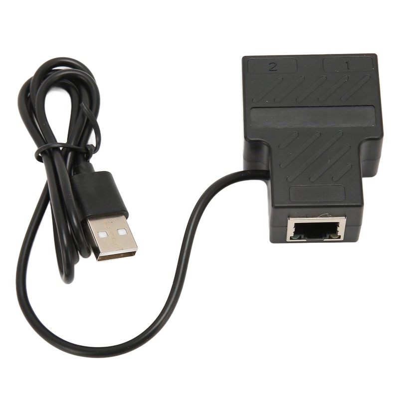 RJ45 Splitter Adapter 1 to 2 100Mbps Plug and Play