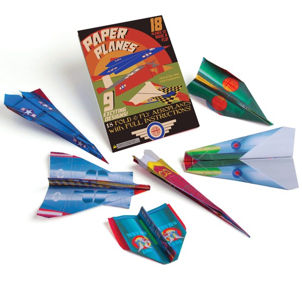 House of Marbles Paper Airplane Kit - Includes 18 Paper Airplanes!