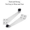 2Pcs Over Head Door Stops with Rubber Buffer 90 Degree