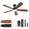 NKPU 52inch Ceiling Fans with Lights, Low Profile Ceiling Fan