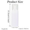 2 Pack 120ml White Plastic Foam Pump Bottles Empty Refillable