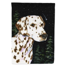 Caroline's Treasures SS8518GF Starry Night Dalmatian Flag Garden Size, Small, Multicolor