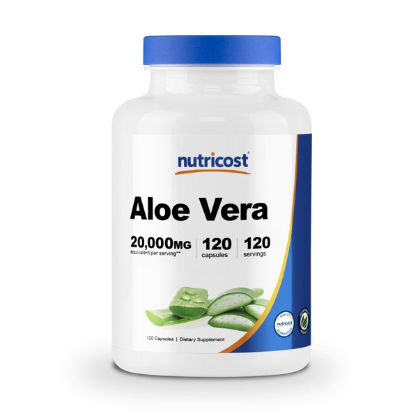 Nutricost Aloe Vera 100mg, 120 Capsules - Gluten Free, Non-GMO, Vegan Friendly