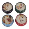 4Pcs Christmas Scented Candles Gifts Set Soy Wax Plant Oil