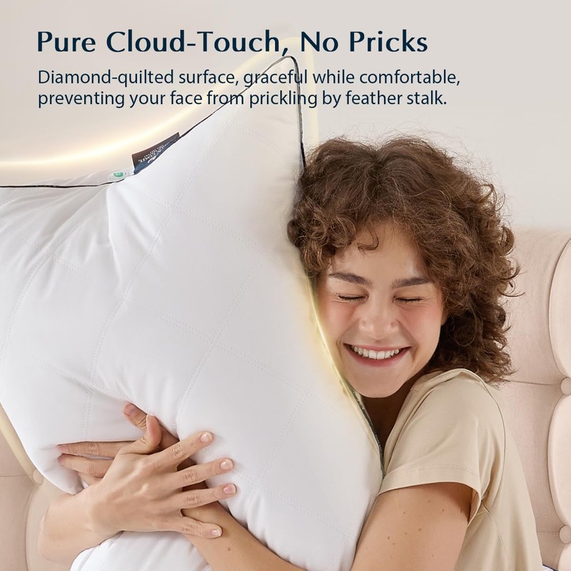 Pacific Coast Bed Pillow, Luxury Hotel Collection Goose Feather &
