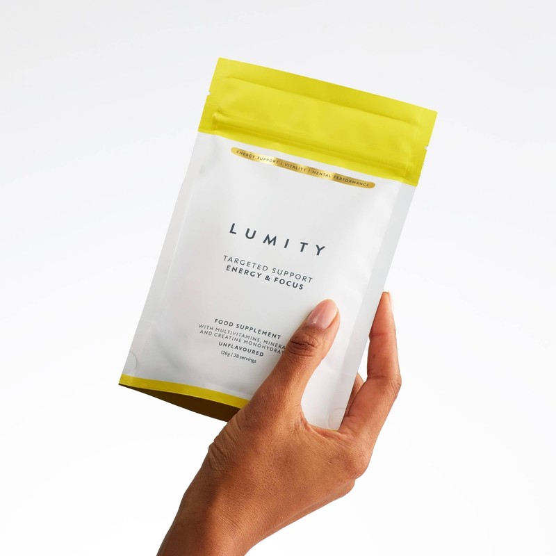 Lumity Energy & Focus Powder Multivitamin with Vitamin B6 &