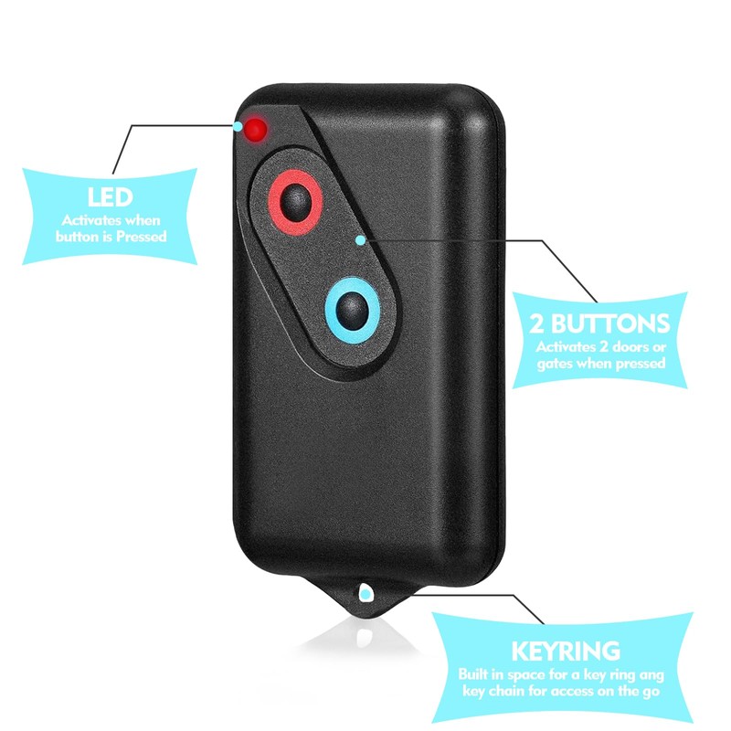 2211-L 2211-L(TX) GDOR2B for Guardian Garage Door Opener Remote, 303mhz/390mhz